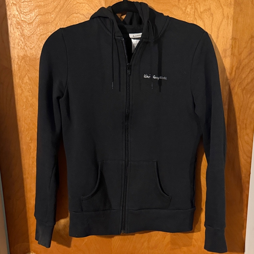 Walt Disney World Black Zip-Up Hoodie